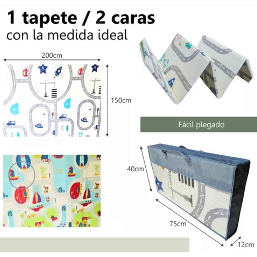Tapete de Juego Plegable doble vista