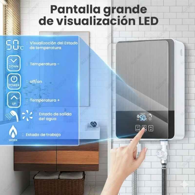 ComfortHeat Pro - Agua Caliente Instantánea, Sin Gas