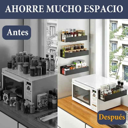 MagniSpice Rack- Incluye 4 repisas magnéticas