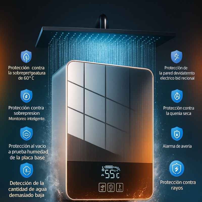 ComfortHeat Pro - Agua Caliente Instantánea, Sin Gas