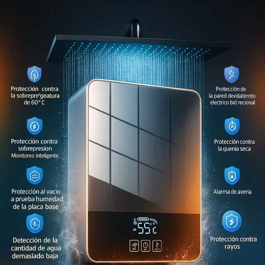 ComfortHeat Pro - Agua Caliente Instantánea, Sin Gas