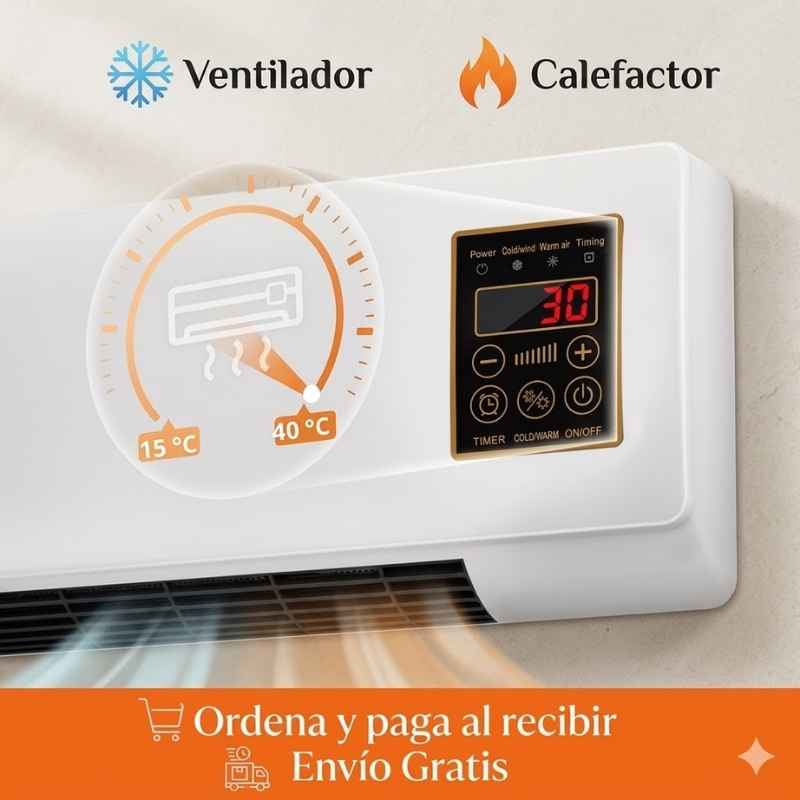ComfortHeat 2 en 1: Ventilador-Calefactor