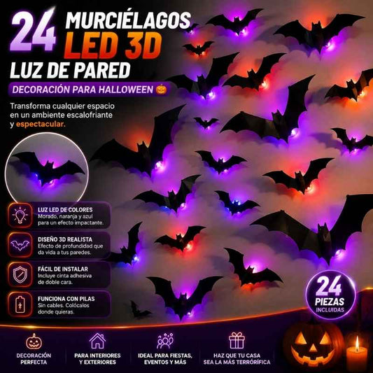 Murciélagos Luminosos 3D